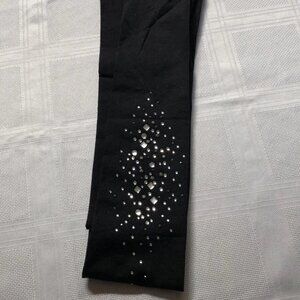 Deadstock party Kate Spade black and sparkles tights, larger size, New